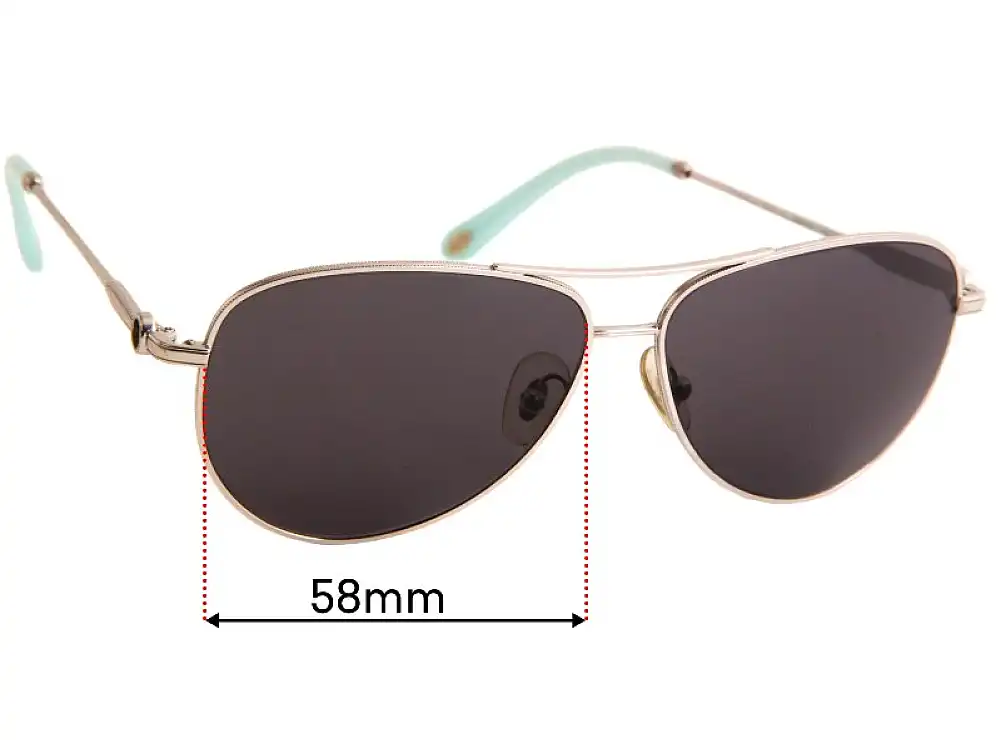 Sunglass Fix Replacement Lenses for Tiffany & Co TF 3043-H - 58mm Wide Sunglass Fix Replacement Lenses for Tiffany & Co TF 3043-H - 58mm Wide