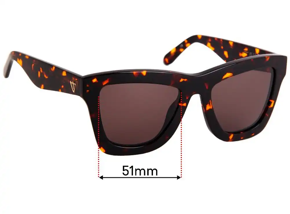 Sunglass Fix Replacement Lenses for Valley DB II - 51mm Wide Sunglass Fix Replacement Lenses for Valley DB II - 51mm Wide