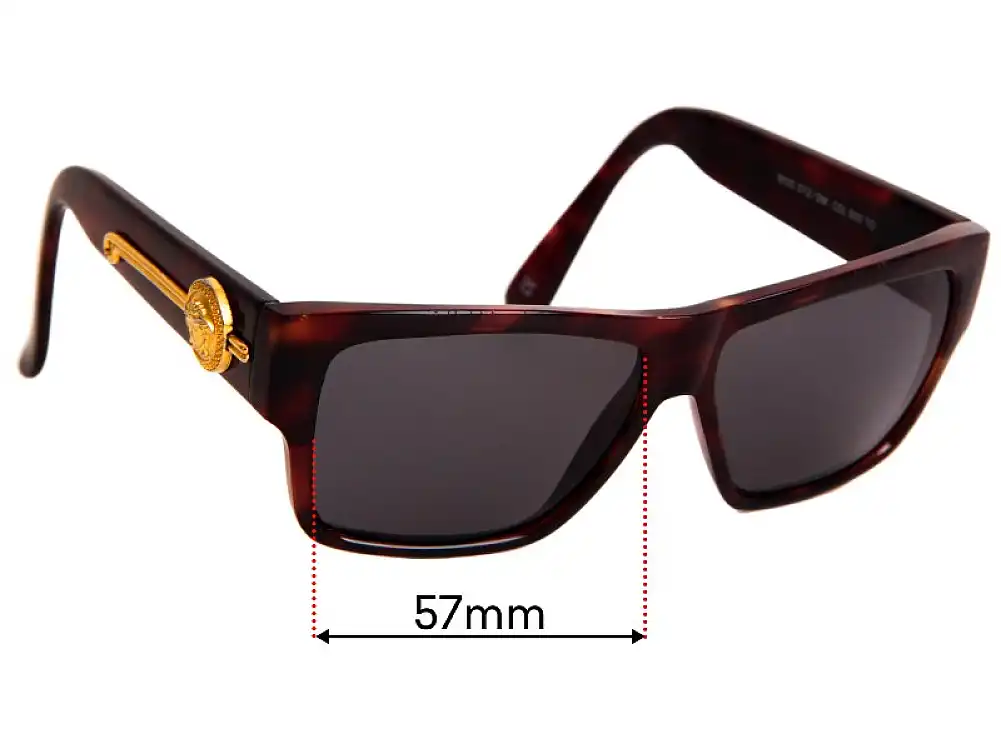 Sunglass Fix Replacement Lenses for Versace MOD 372 - 57mm Wide Sunglass Fix Replacement Lenses for Versace MOD 372 - 57mm Wide