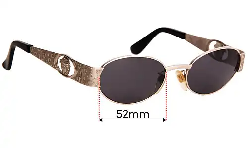 Sunglass Fix Replacement Lenses for Versace Vintage S50 26M - 52mm Wide Versace Vintage S50 26M Replacement Lenses 52mm wide