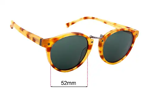 Von Zipper Stax Replacement Lenses 52mm Von Zipper Stax Replacement Sunglass Lenses - 52mm wide