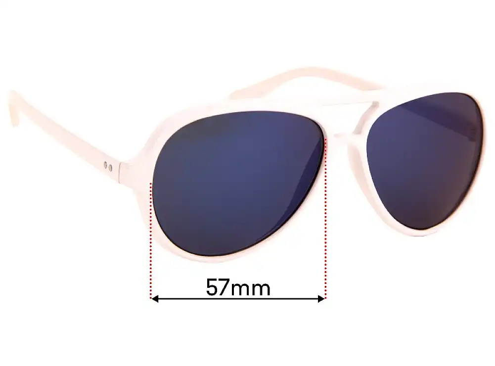 Sunglass Fix Replacement Lenses for Zoo York 20009 ZYS - 57mm Wide Sunglass Fix Replacement Lenses for Zoo York 20009 ZYS - 57mm Wide