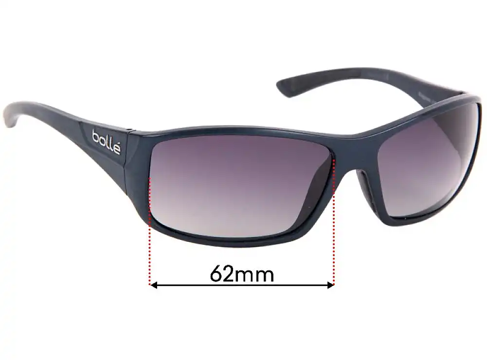 Sunglass Fix Replacement Lenses for Bolle Kingsnake - 62mm Wide Sunglass Fix Replacement Lenses for Bolle Kingsnake - 62mm Wide