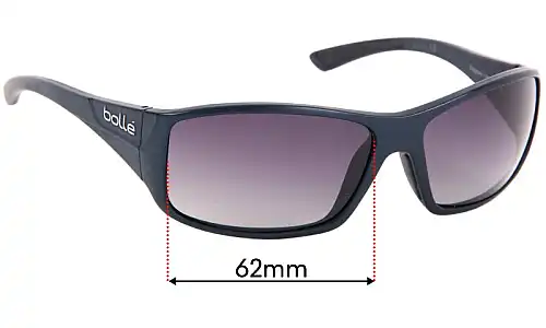 Sunglass Fix Replacement Lenses for Bolle Kingsnake - 62mm Wide Sunglass Fix Replacement Lenses for Bolle Kingsnake - 62mm Wide