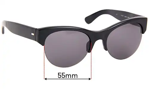 Sunglass Fix Replacement Lenses for Oliver Peoples Louella OV5248-S - 55mm Wide Oliver Peoples Louella OV5248-S Replacement Lenses 55mm wide