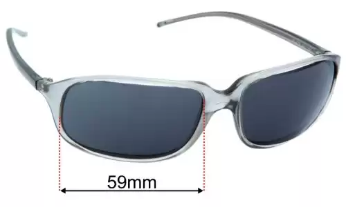 Sunglass Fix Replacement Lenses for Dolce & Gabbana DG477S - 59mm Wide - Side View Dolce & Gabbana DG477S Replacement Lenses 59mm wide - Side View