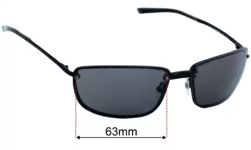 Sunglass Fix Replacement Lenses for Gucci GG1691 - 63mm Wide Gucci GG1691 Replacement Lenses 63mm wide