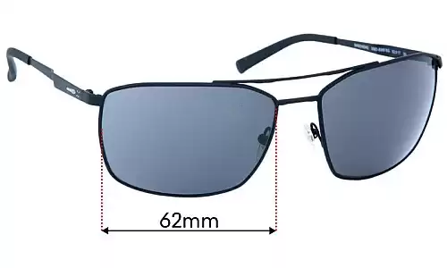 Sunglass Fix Replacement Lenses for Arnette AN3080 Maboneng - 62mm Wide Arnette AN3080 Maboneng Replacement Lenses 62mm wide