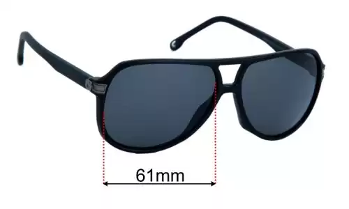Sunglass Fix Replacement Lenses for Carrera 1045/S - 61mm Wide Carrera 1045/S Replacement Lenses 61mm wide