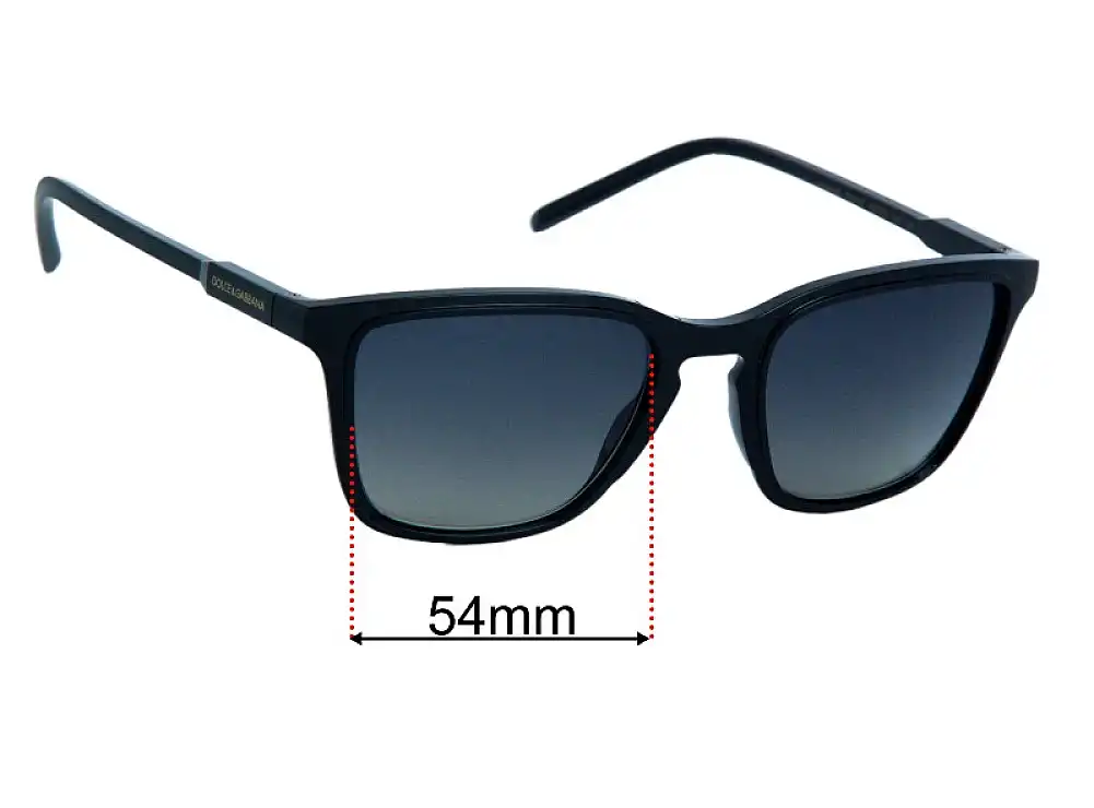 Sunglass Fix Replacement Lenses for Dolce & Gabbana DG6145 - 54mm Wide Sunglass Fix Replacement Lenses for Dolce & Gabbana DG6145 - 54mm Wide