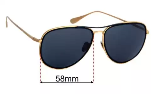 Sunglass Fix Replacement Lenses for Maui Jim MJ554 Fair Winds - 58mm Wide Maui Jim MJ554 Fair Winds Replacement Lenses 58mm wide