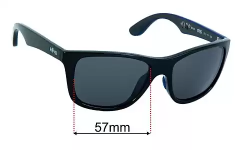 Sunglass Fix Replacement Lenses for Revo RE1001 Otis - 57mm Wide Revo RE1001 Otis Replacement Lenses 57mm wide