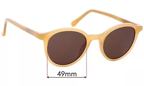 Sunglass Fix Replacement Lenses for Madewell Layton - 49mm Wide Madewell Layton Replacement Lenses 49mm wide