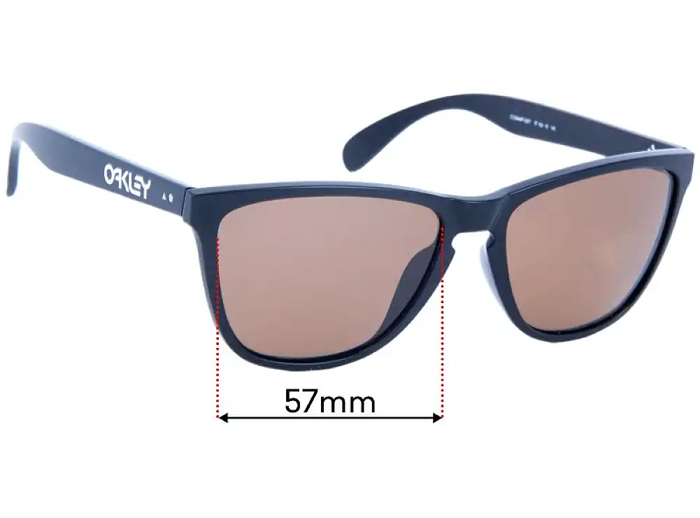 Sunglass Fix Replacement Lenses for Oakley Frogskins 35th Anniversary OO9444F (Low Bridge Fit) - 57mm Wide Sunglass Fix Replacement Lenses for Oakley Frogskins 35th Anniversary OO9444F (Low Bridge Fit) - 57mm Wide