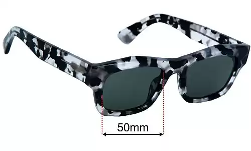 Sunglass Fix Replacement Lenses for Childe Folsom - 50mm Wide Childe Folsom Replacement Lenses 50mm wide
