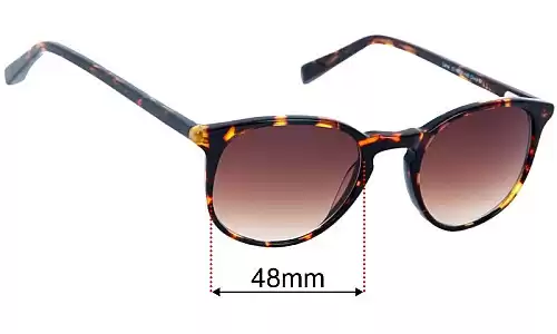 Sunglass Fix Replacement Lenses for Baxter Blue Lane - 48mm Wide Baxter Blue Lane Replacement Lenses 48mm wide