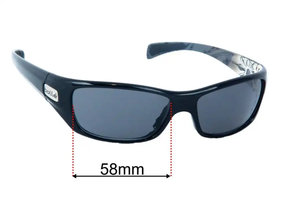Sunglass Fix Replacement Lenses for Bolle CopperHead - 58mm Wide Sunglass Fix Replacement Lenses for Bolle CopperHead - 58mm Wide