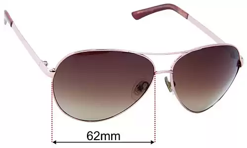 Sunglass Fix Replacement Lenses for Guess GU7195 - 62mm Wide Guess GU7195 Replacement Lenses 62mm wide
