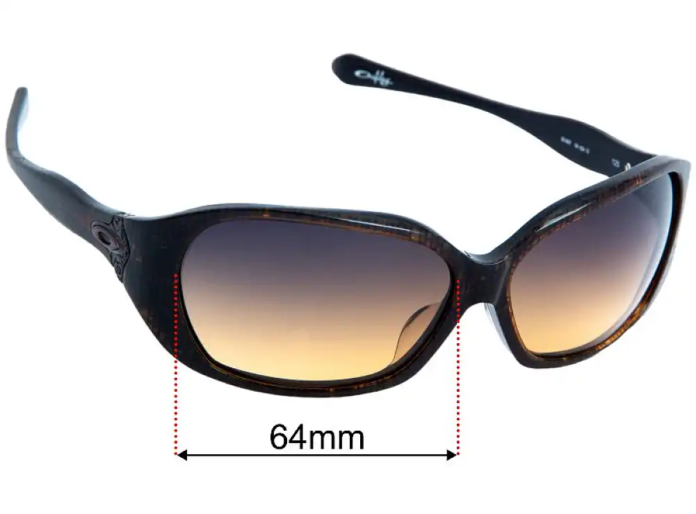 Sunglass Fix Replacement Lenses for Oakley Betray - 64mm Wide Sunglass Fix Replacement Lenses for Oakley Betray - 64mm Wide