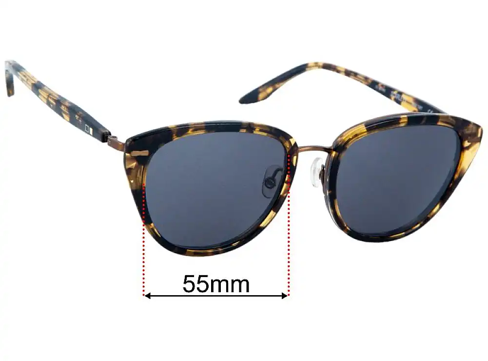 Sunglass Fix Replacement Lenses for Otis Scarlett - 55mm Wide Sunglass Fix Replacement Lenses for Otis Scarlett - 55mm Wide
