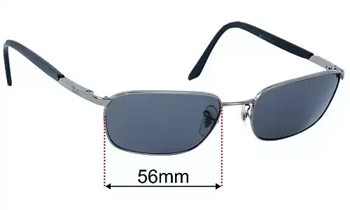 Sunglass Fix Replacement Lenses for Ray Ban RB3301 - 56mm Wide Ray Ban RB3301 Replacement Lenses 56mm wide