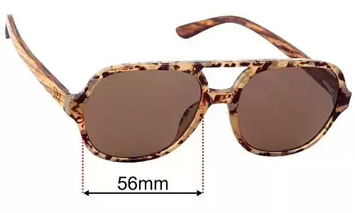 Sunglass Fix Replacement Lenses for Soek Billy - 56mm Wide Soek Billy Replacement Lenses 56mm wide