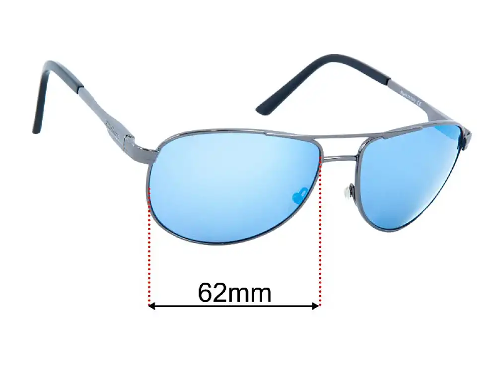 Sunglass Fix Replacement Lenses for Dillon Greasewood - 62mm Wide Sunglass Fix Replacement Lenses for Dillon Greasewood - 62mm Wide