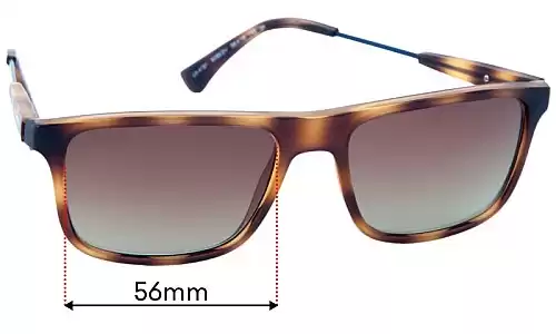 Sunglass Fix Replacement Lenses for Emporio Armani EA 4151 - 56mm Wide Emporio Armani EA 4151 Replacement Lenses 56mm wide