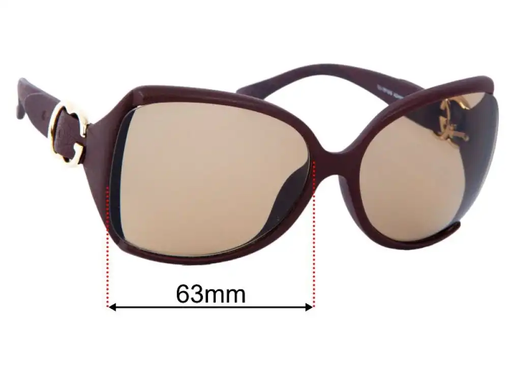 Sunglass Fix Replacement Lenses for Gucci GG3512/S - 63mm Wide Sunglass Fix Replacement Lenses for Gucci GG3512/S - 63mm Wide