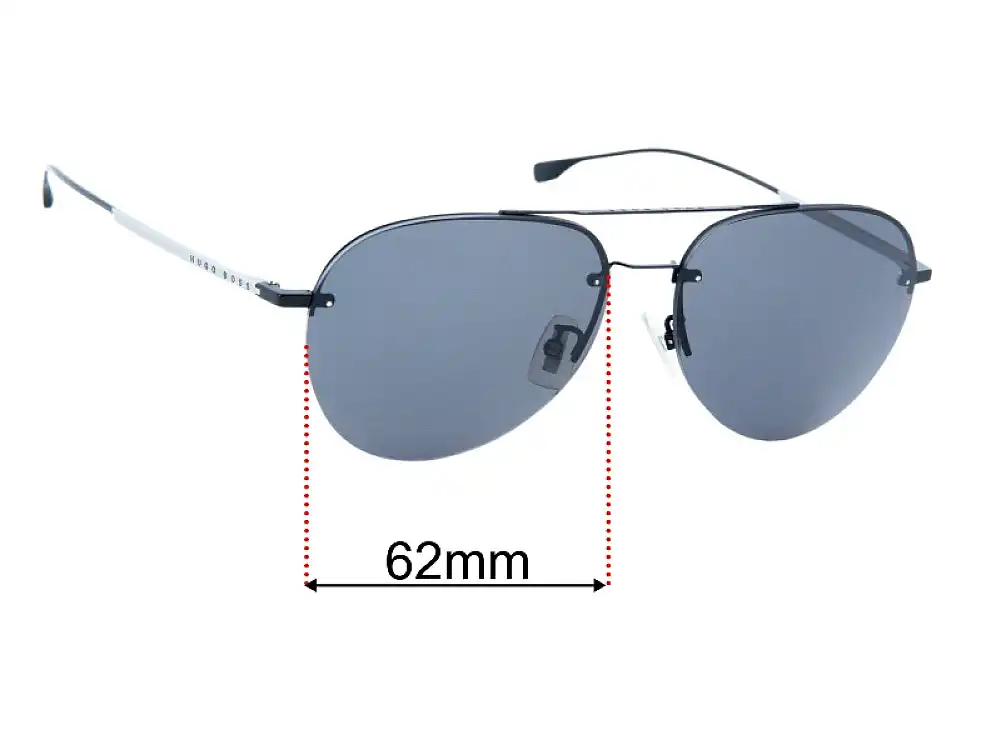 Sunglass Fix Replacement Lenses for Hugo Boss 1066/F/S - 62mm Wide Sunglass Fix Replacement Lenses for Hugo Boss 1066/F/S - 62mm Wide
