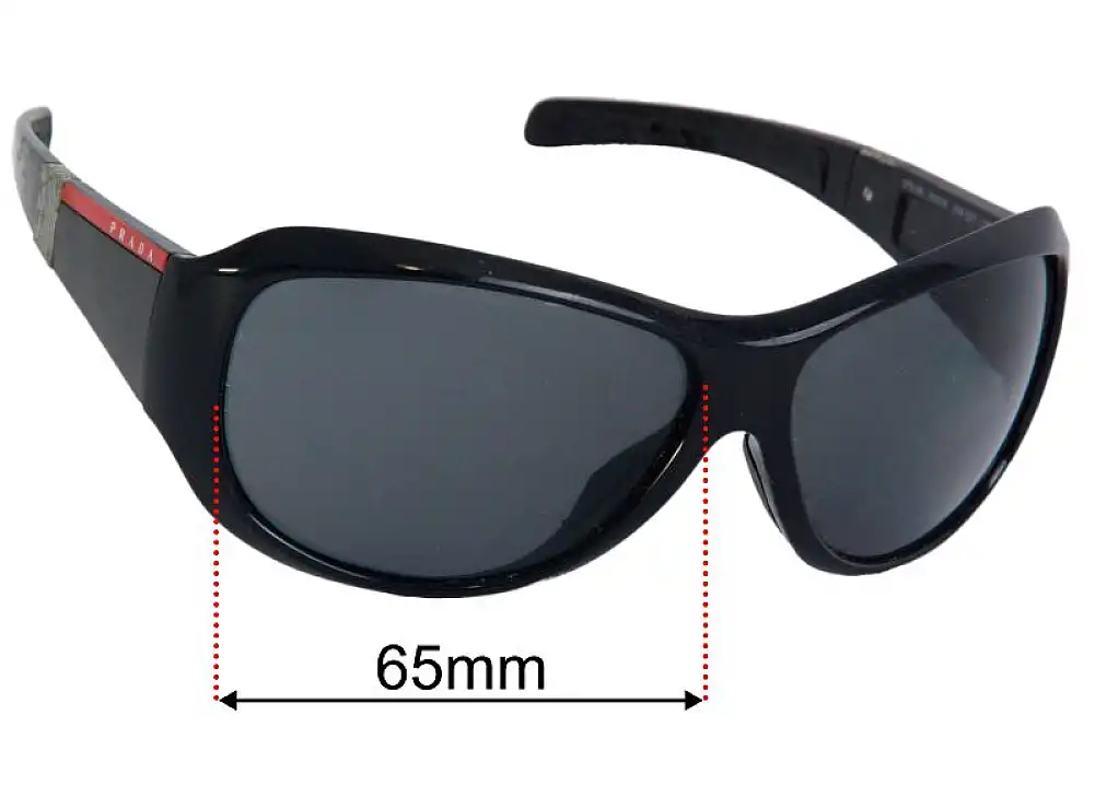 Sunglass Fix Replacement Lenses for Prada SPS09I & PS09IS - 65mm Wide Sunglass Fix Replacement Lenses for Prada SPS09I & PS09IS - 65mm Wide