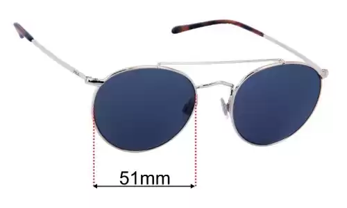 Ralph Lauren Polo PH 3114 Replacement Lenses 51mm Sunglasses Replacement Lenses Ralph Lauren Polo PH 3114 51mm wide