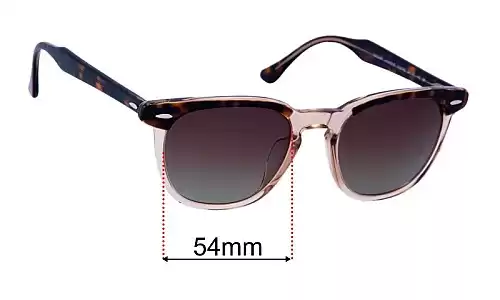 Sunglass Fix Replacement Lenses for Ray-Ban RB2298F Hawkeye - 54mm Wide Ray-Ban RB2298F Hawkeye Replacement Lenses 54mm wide