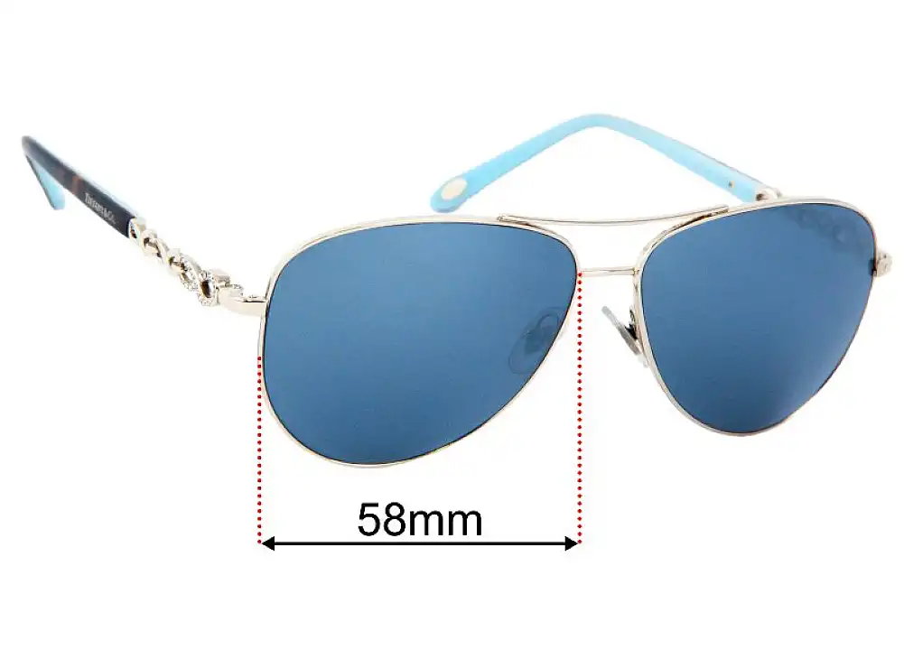 Sunglass Fix Replacement Lenses for Tiffany & Co TF 3049-B - 58mm Wide Sunglass Fix Replacement Lenses for Tiffany & Co TF 3049-B - 58mm Wide