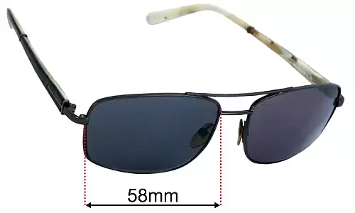 Sunglass Fix Replacement Lenses for Tom Ford Daniel TF114 - 58mm Wide Tom Ford Daniel TF114 Replacement Lenses 58mm wide