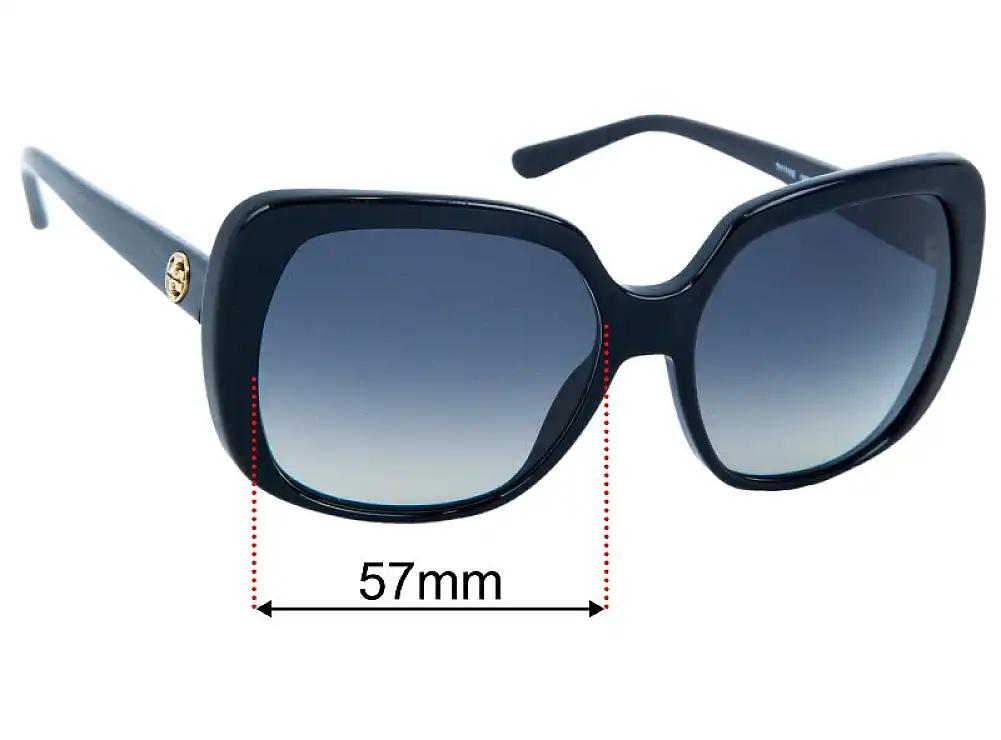 Sunglass Fix Replacement Lenses for Tory Burch TY7112 - 57mm Wide Sunglass Fix Replacement Lenses for Tory Burch TY7112 - 57mm Wide