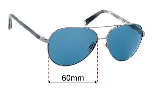 Sunglass Fix Replacement Lenses for Warby Parker Raskin 60mm Warby Parker Raskin Replacement Lenses 60mm wide