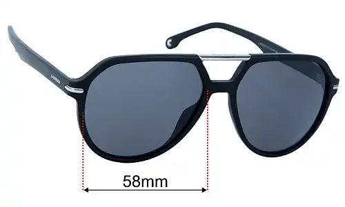 Sunglass Fix Replacement Lenses for Carrera 315/S - 58mm Wide Carrera 315/S Replacement Lenses 58mm wide