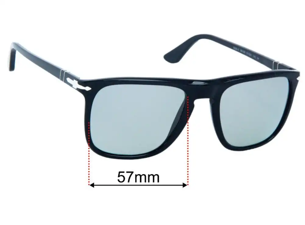 Sunglass Fix Replacement Lenses for Persol 3336-S - 57mm Wide Sunglass Fix Replacement Lenses for Persol 3336-S - 57mm Wide