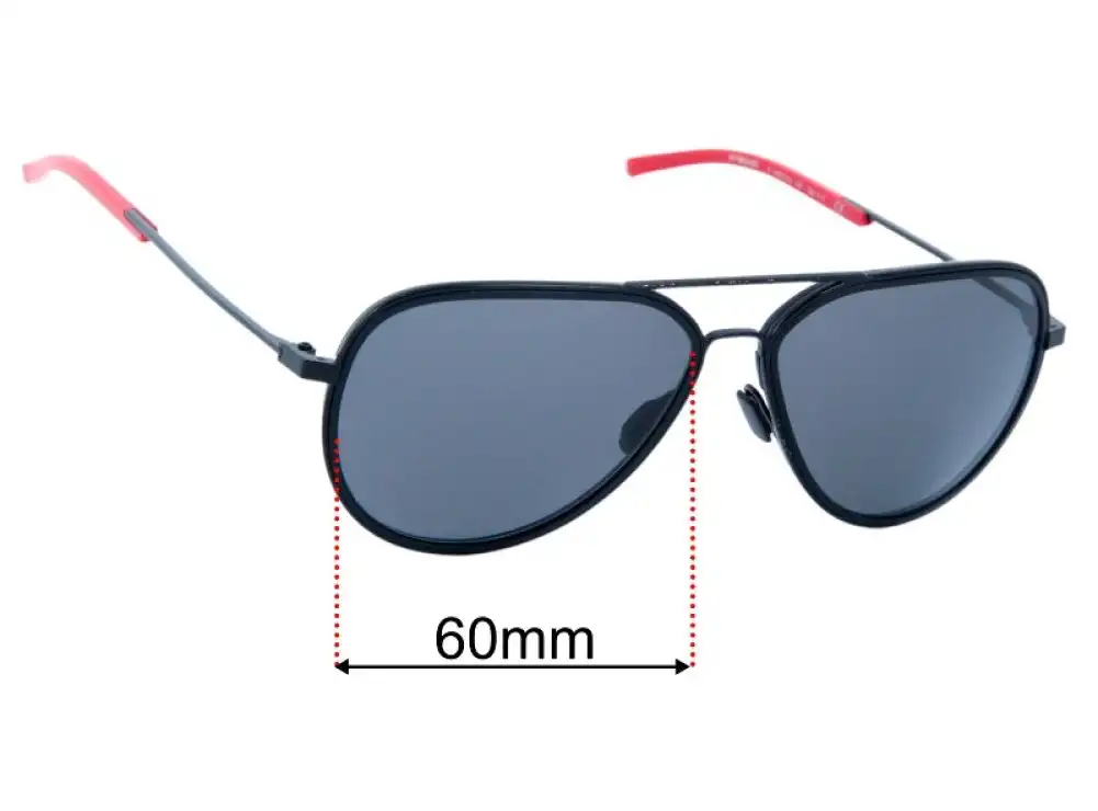 Sunglass Fix Replacement Lenses for Porsche P 8691 - 60mm Wide Sunglass Fix Replacement Lenses for Porsche P 8691 - 60mm Wide