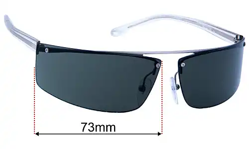 Sunglass Fix Replacement Lenses for Prada SPR 65C - 73mm Wide Prada SPR 65C Replacement Lenses 73mm wide