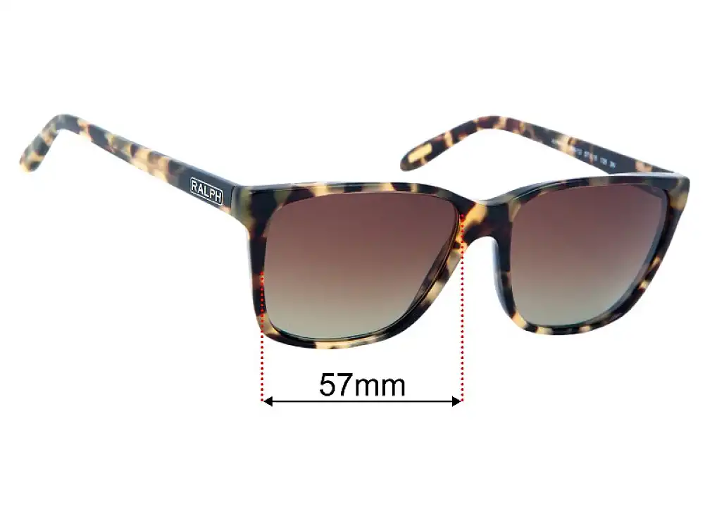 Sunglass Fix Replacement Lenses for Ralph Lauren RA 5141 - 57mm Wide Sunglass Fix Replacement Lenses for Ralph Lauren RA 5141 - 57mm Wide