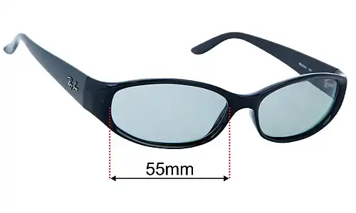 Sunglass Fix Replacement Lenses for Ray-Ban RB4043 - 55mm Wide Ray-Ban RB4043 Replacement Lenses 55mm wide