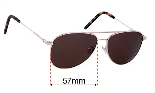 Sunglass Fix Replacement Lenses for Specsavers Azizi Sun Rx - 57mm Wide Specsavers Azizi Sun Rx Replacement Lenses 57mm wide