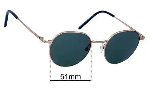 Sunglass Fix Replacement Lenses for Tommy Hilfiger TH 126 - 51mm Wide Tommy Hilfiger TH 126 Replacement Lenses 51mm wide