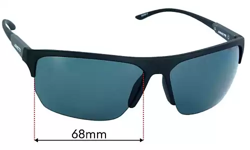 Sunglass Fix Replacement Lenses for Arnette Dean II AN4308 - 68mm Wide Arnette Dean II AN4308 Replacement Lenses 68mm wide