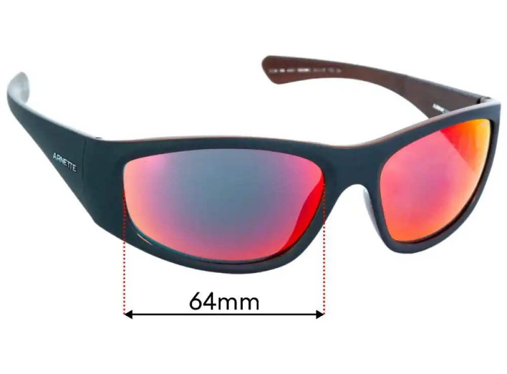 Sunglass Fix Replacement Lenses for Arnette Ilum AN4331 - 64mm Wide Sunglass Fix Replacement Lenses for Arnette Ilum AN4331 - 64mm Wide