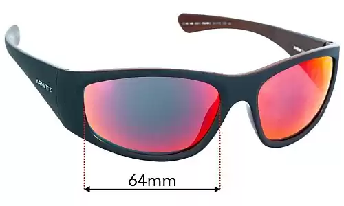 Sunglass Fix Replacement Lenses for Arnette Ilum AN4331 - 64mm Wide Arnette Ilum AN4331 Replacement Lenses 64mm wide