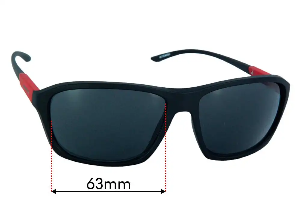 Sunglass Fix Replacement Lenses for Arnette Nitewish AN4329 - 63mm Wide Sunglass Fix Replacement Lenses for Arnette Nitewish AN4329 - 63mm Wide