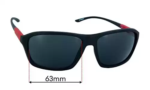 Sunglass Fix Replacement Lenses for Arnette Nitewish AN4329 - 63mm Wide Arnette Nitewish AN4329 Replacement Lenses 63mm wide